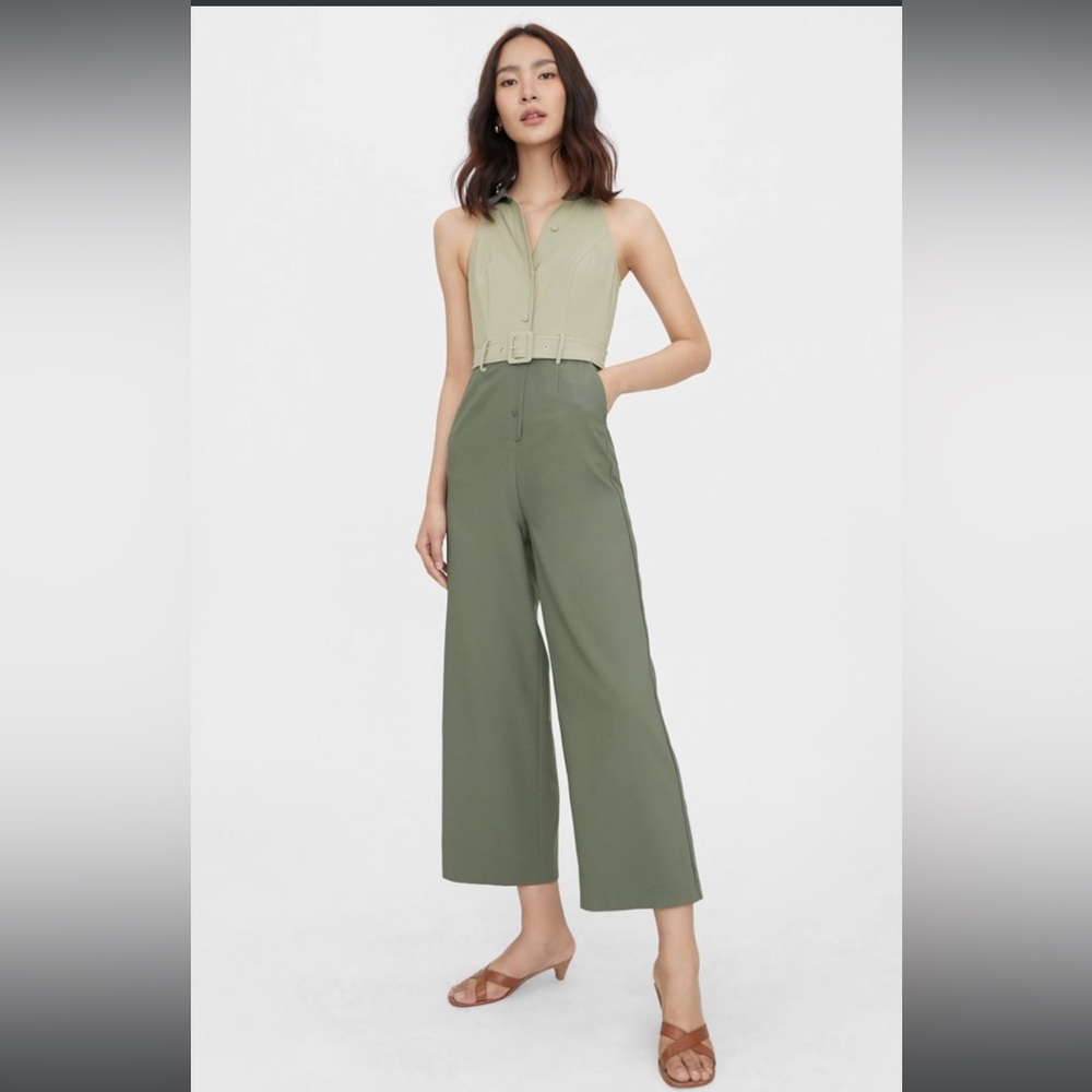 Green Racerback Jumpsuit